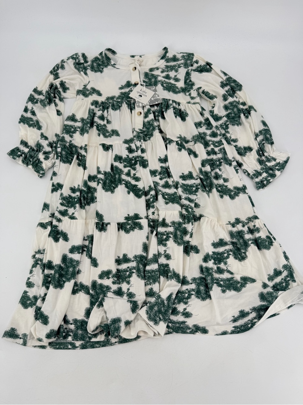 Kate Quinn Pine Bamboo Dress Girls 8 NEW